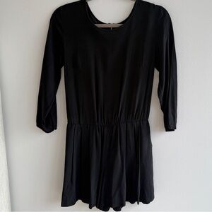 Black 100% Silk Romper – Club Monaco